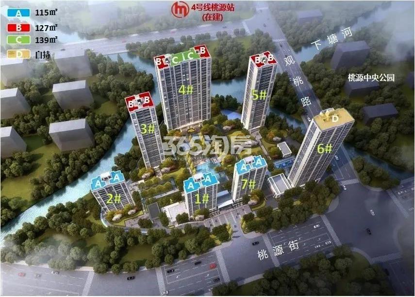 联发溪语宸庐户型分布
