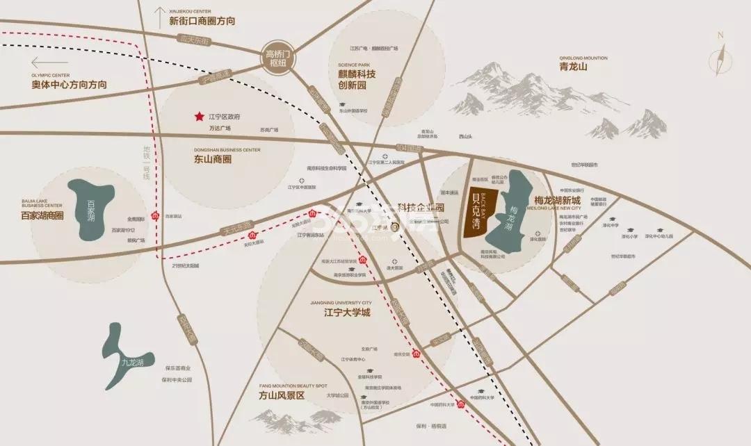 保利金地贝克湾区位图_南京湖光晨樾_南京新房网_365淘房
