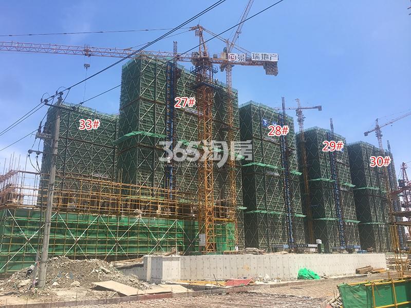 景瑞阳光城法兰公园27-30、33号楼施工进程（2018.7）