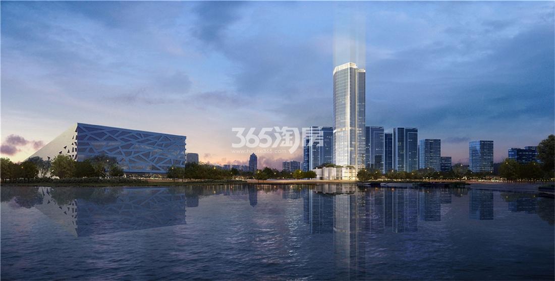 滨耀城夜景效果图