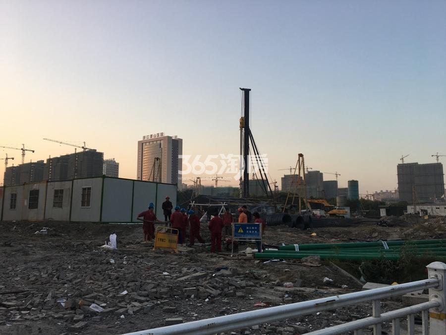 旭辉北干东地块施工现场实景图 2017年11月摄