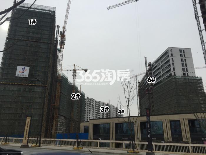 融创河滨之城西区1—4、6号楼施工进程（2016.2）