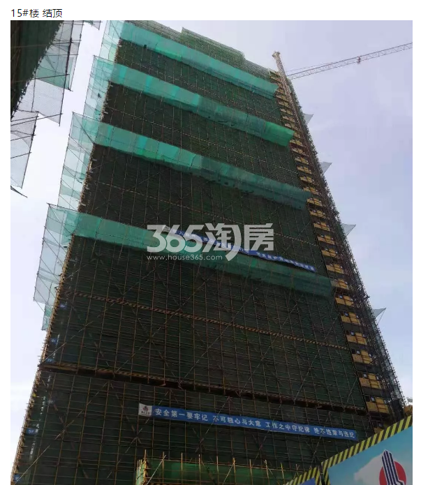 金地滨江万科悦虹湾15#施工实景图（2019年7月摄）
