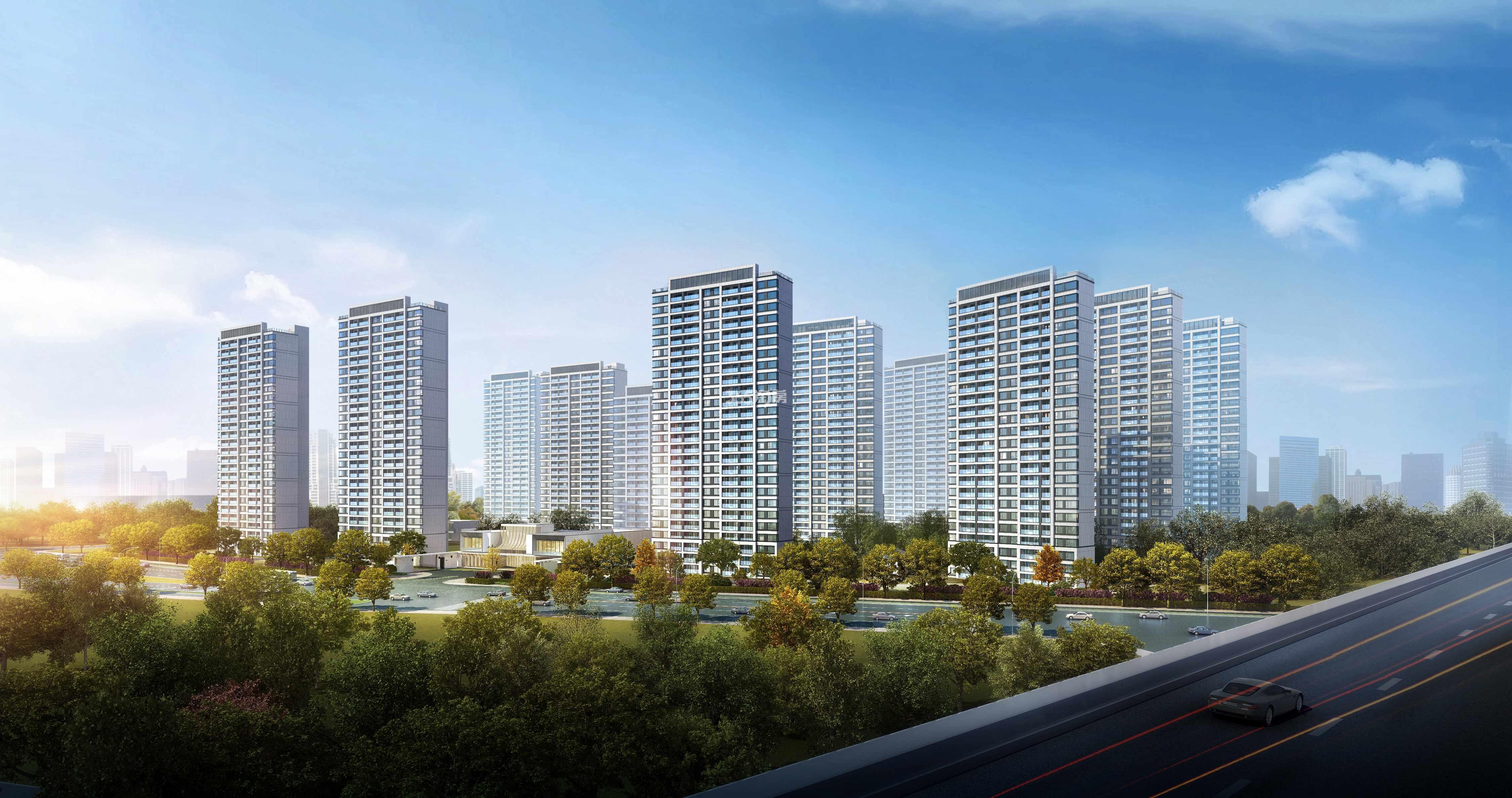 卓越美的·上城时光住宅整体效果图