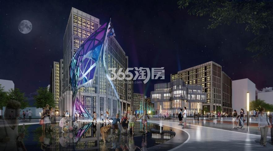西溪宸悦公寓夜景效果图