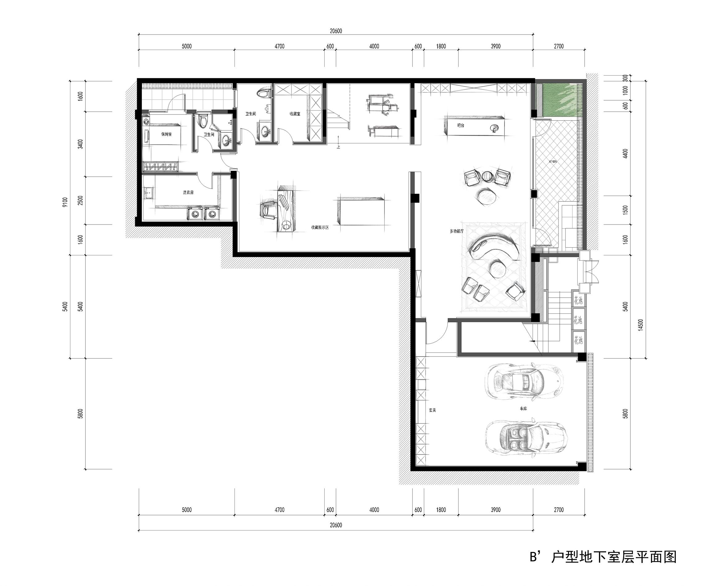 富春泉水湾六期B户型274方（地下室）