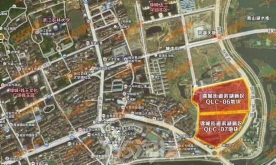 中骏临安地块交通图（临政储出[2017]18号锦城街道滨湖新区QLC-07地块）
