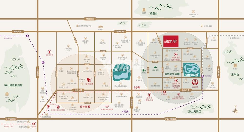 水沐雍荣府区位图