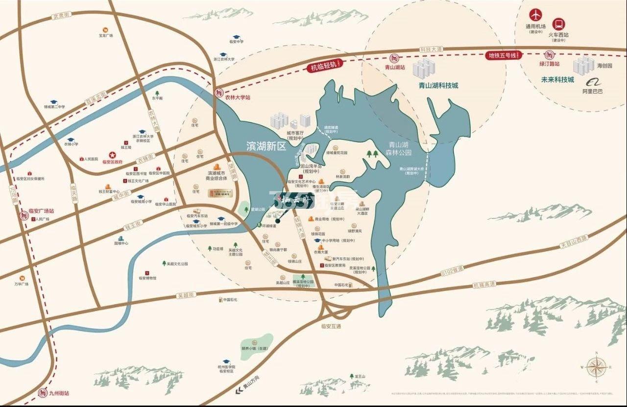 栖云府交通区位图