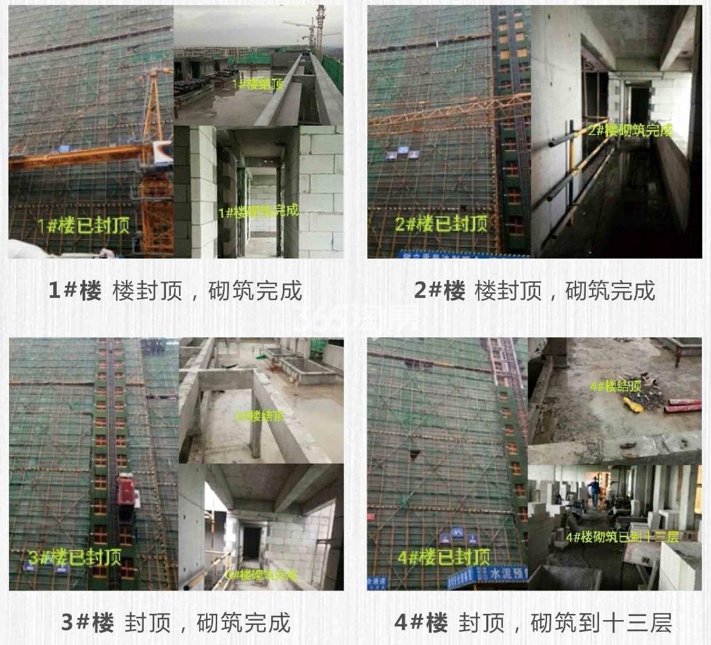 金地玖峯汇1-4#工程进展（2019.01）