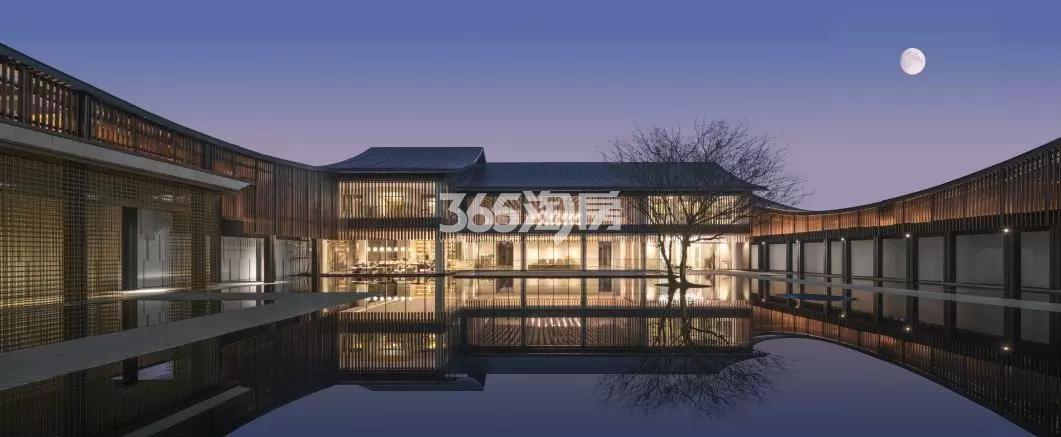 2019年1月路劲远洋江南院子示范区外部夜景