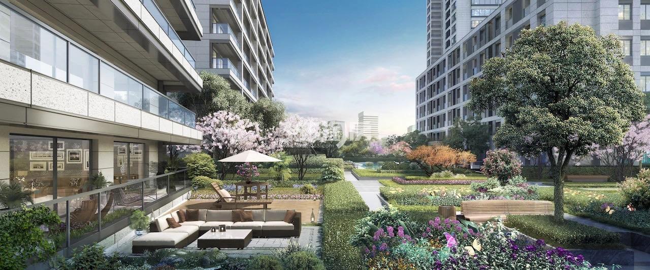 招商招商招商闻博花城叠墅花园效果图