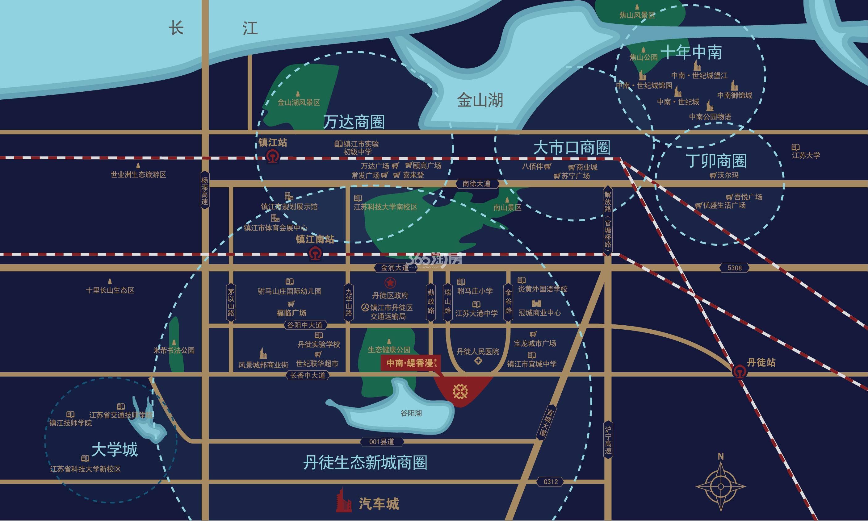 中南香漫园区位图