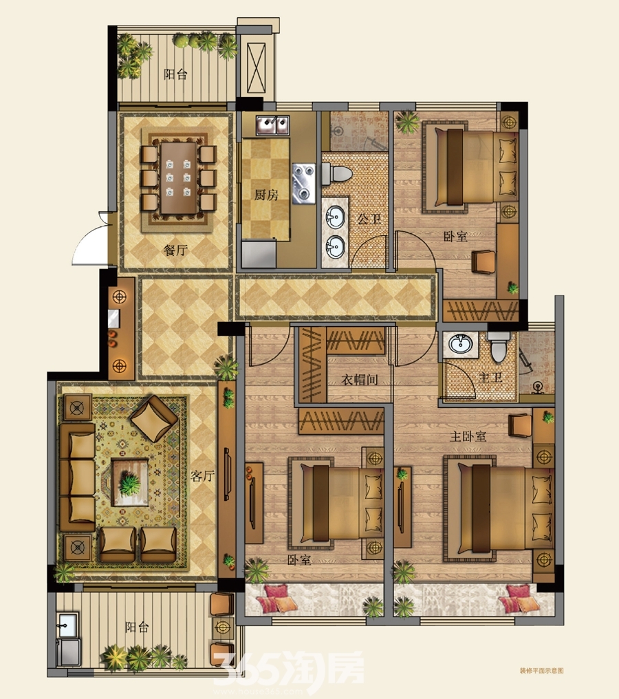 芜湖古城面积约135平户型图