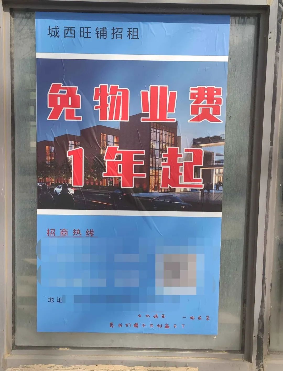 印着"免物业费1年起"和"免租半年起"红色大字的海报随处可见