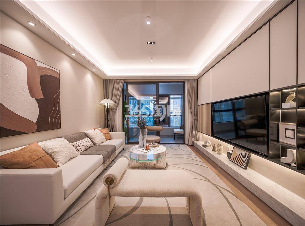 栖樾府96㎡样板间客厅